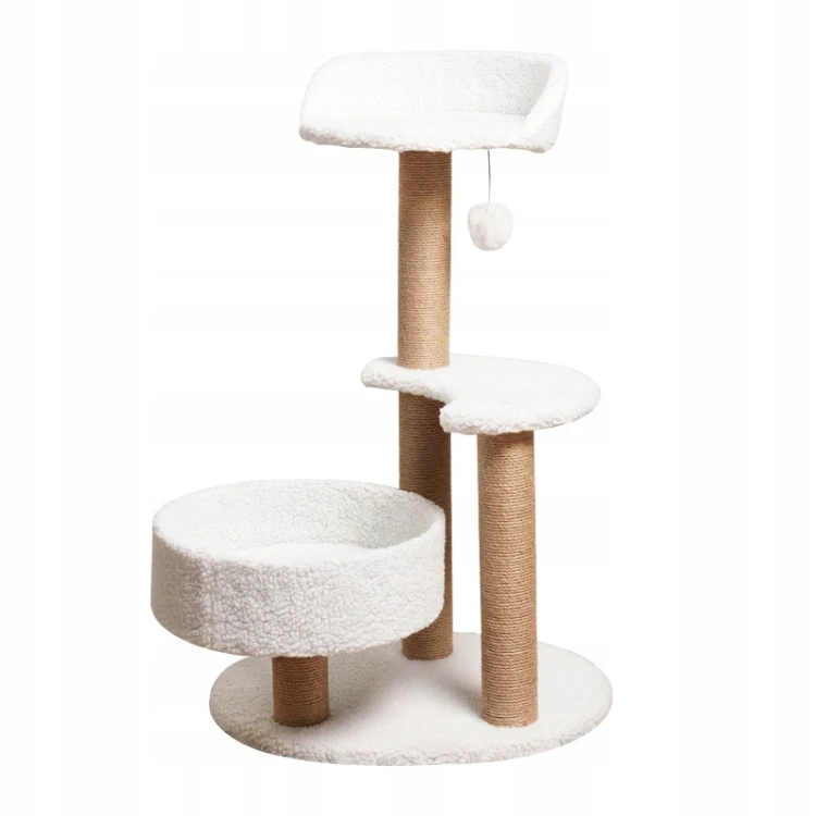 imgi_46_DRAPAK-DLA-KOTA-WYSOKI-80-CM-LEGOWISKO-2-PLATFORMY-SIZAL-PLUSZ-PILKA-BIALY-Stan-opakowania-oryginalne.png
