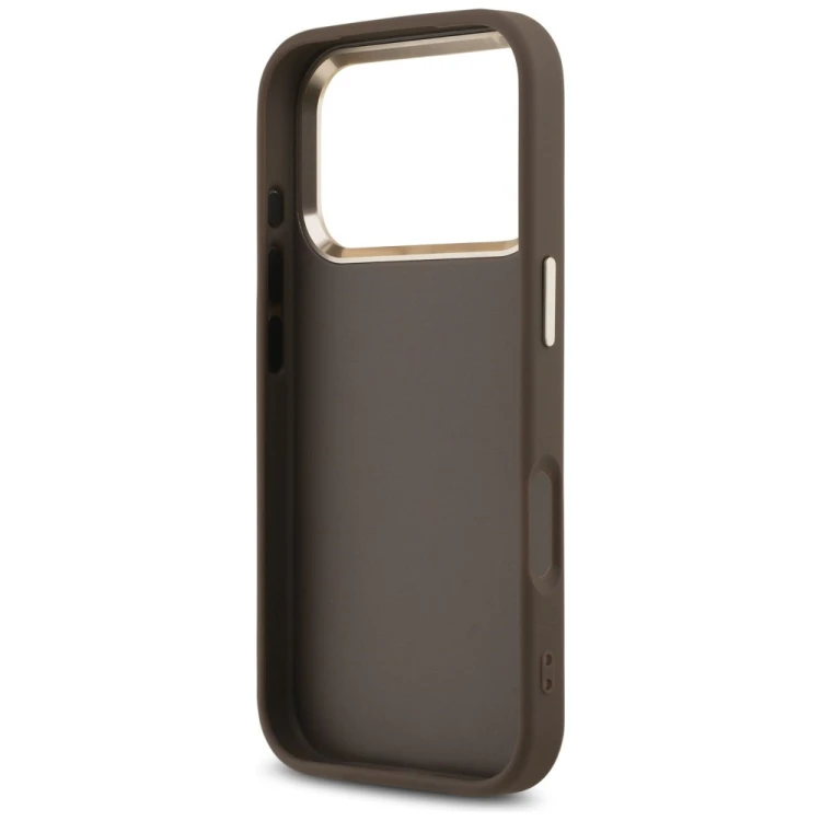 Etui Guess 4G Big 4G Classic Logo do Apple iPhone 18 Pro / 17 Pro brązowy złoty