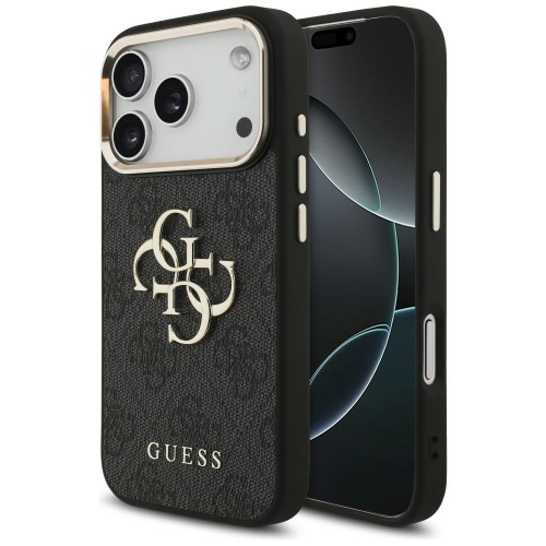 Etui Guess 4G Big 4G Classic Logo do Apple iPhone 18 Pro / 17 Pro czarny złoty