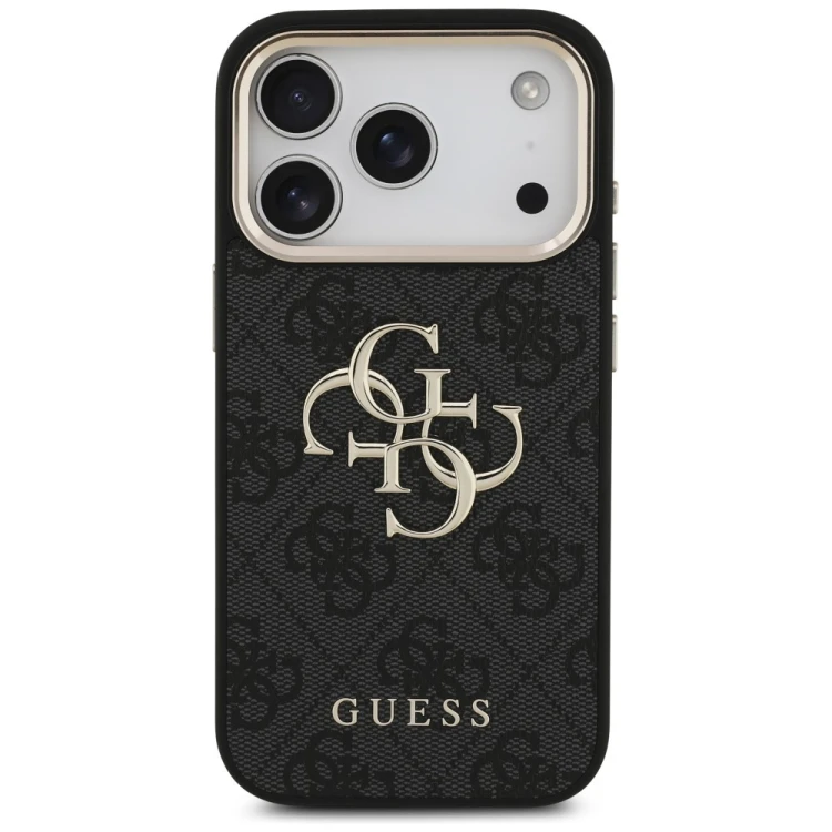 Etui Guess 4G Big 4G Classic Logo do Apple iPhone 18 Pro / 17 Pro czarny złoty