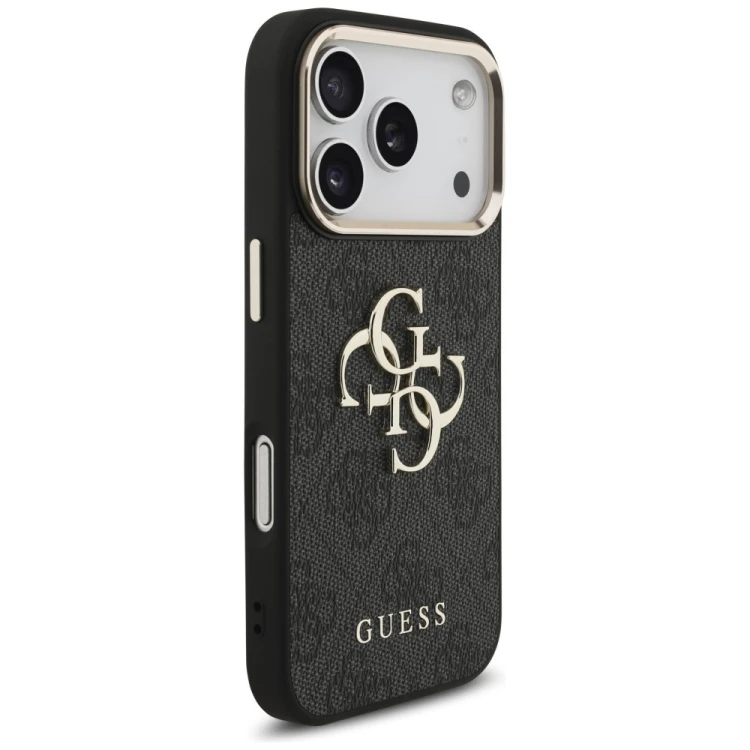 Etui Guess 4G Big 4G Classic Logo do Apple iPhone 18 Pro / 17 Pro czarny złoty