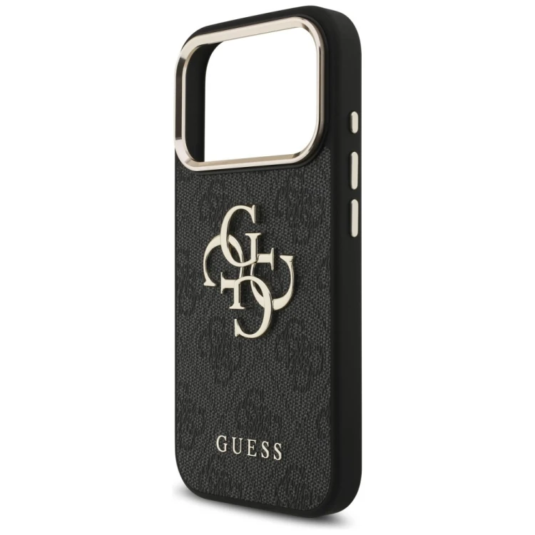 Etui Guess 4G Big 4G Classic Logo do Apple iPhone 18 Pro / 17 Pro czarny złoty