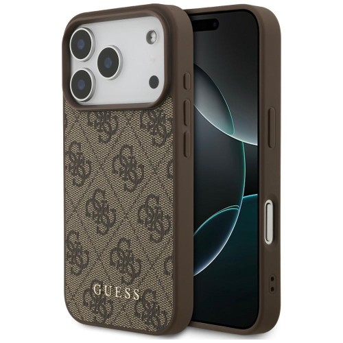 Etui Guess 4G Classic do Apple iPhone 18 Pro / 17 Pro brązowy