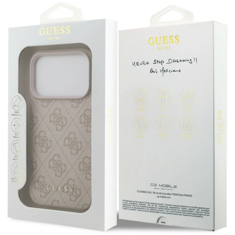 Etui Guess 4G Classic do Apple iPhone 18 Pro / 17 Pro różowy