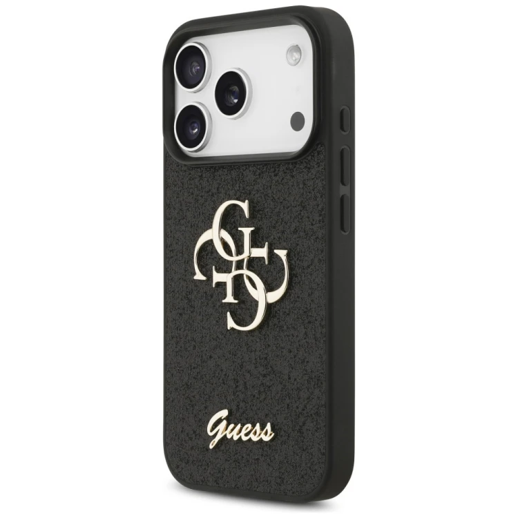 Etui Guess Fixed Glitter Big 4G do Apple iPhone 18 Pro / 17 Pro czarny