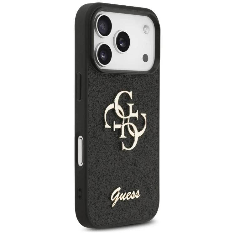Etui Guess Fixed Glitter Big 4G do Apple iPhone 18 Pro / 17 Pro czarny