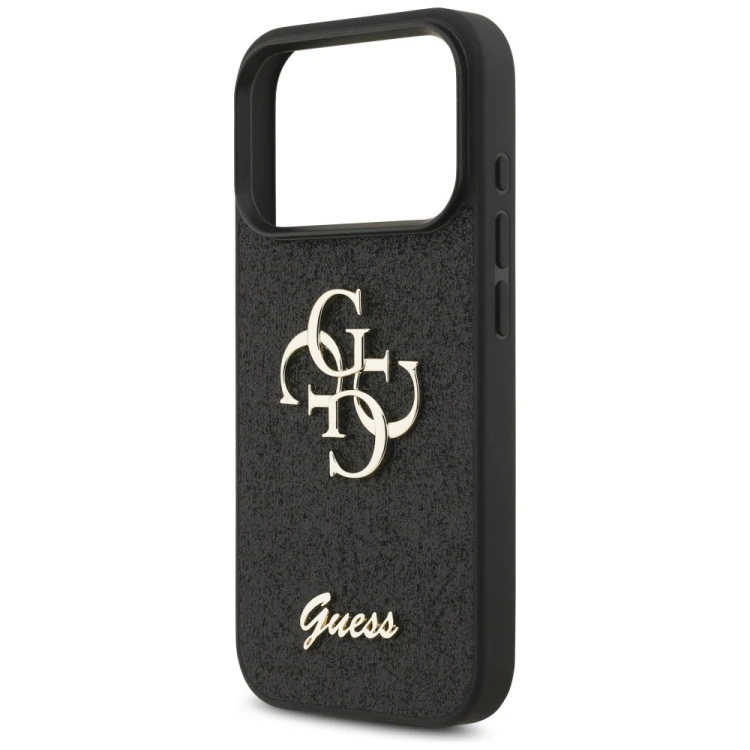 Etui Guess Fixed Glitter Big 4G do Apple iPhone 18 Pro / 17 Pro czarny