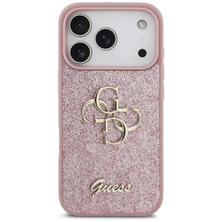 Etui Guess Fixed Glitter Big 4G do Apple iPhone 18 Pro / 17 Pro różowy