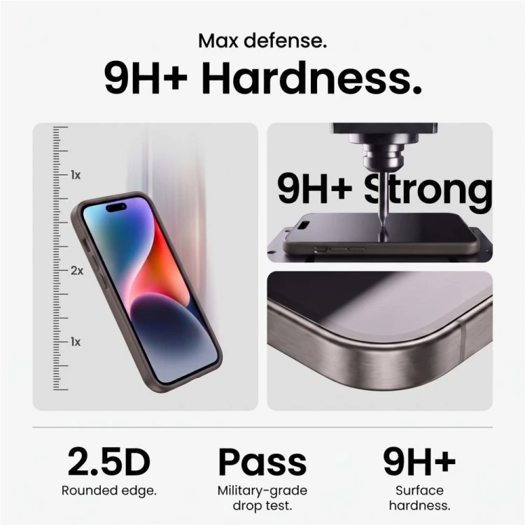 Szkło hartowane Tech-Protect Easy Set+ do Apple iPhone 18 Pro Clear [3 PACK]