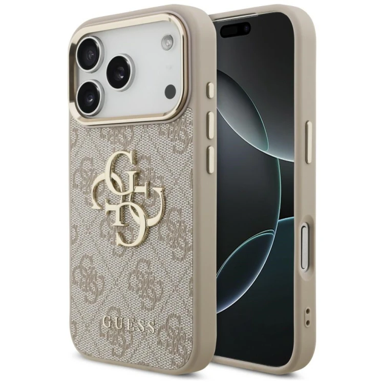 Etui Guess 4G Big 4G Classic Logo do Apple iPhone 18 Pro / 17 Pro różowy złoty