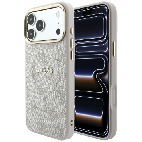 Etui Guess Embossed 4G Classic MagSafe do Apple iPhone 18 Pro / 17 Pro różowy