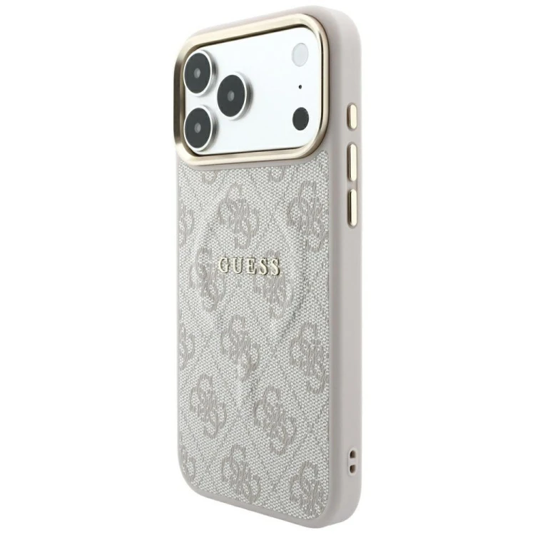 Etui Guess Embossed 4G Classic MagSafe do Apple iPhone 18 Pro / 17 Pro różowy