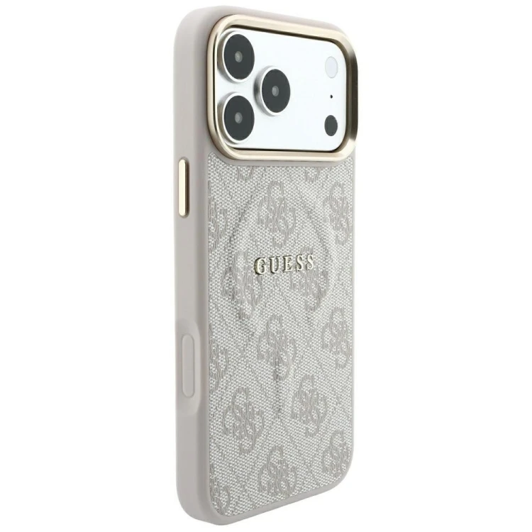 Etui Guess Embossed 4G Classic MagSafe do Apple iPhone 18 Pro / 17 Pro różowy