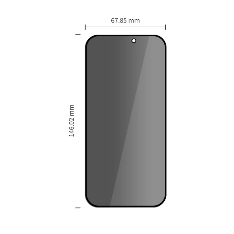 Szkło prywatyzujące Tech-Protect Glass Spy+ do Apple iPhone 18 Pro Privacy [2 PACK]