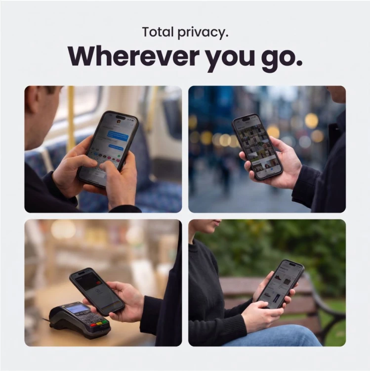 Szkło prywatyzujące Tech-Protect Glass Spy+ do Apple iPhone 18 Pro Privacy [2 PACK]