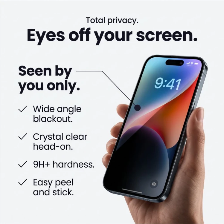 Szkło prywatyzujące Tech-Protect Glass Spy+ do Apple iPhone 18 Pro Privacy [2 PACK]