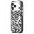 Etui Guess IML Leopard Glitter Triangle Logo MagSafe do Apple iPhone 18 Pro / 17 Pro czarny