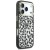 Etui Guess IML Leopard Glitter Triangle Logo MagSafe do Apple iPhone 18 Pro / 17 Pro czarny