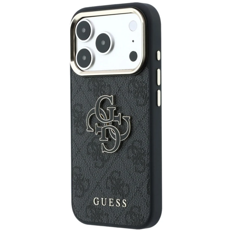 Etui Guess 4G & Big Resin Logo do Apple iPhone 18 Pro Max / 17 Pro Max czarny