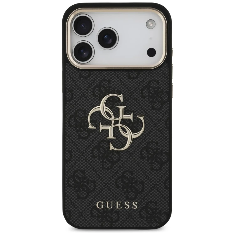 Etui Guess 4G Big 4G Classic Logo do Apple iPhone 18 Pro Max / 17 Pro Max czarny złoty