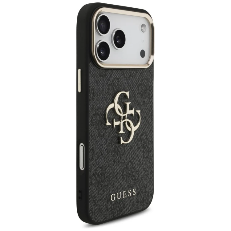 Etui Guess 4G Big 4G Classic Logo do Apple iPhone 18 Pro Max / 17 Pro Max czarny złoty