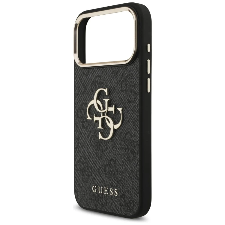 Etui Guess 4G Big 4G Classic Logo do Apple iPhone 18 Pro Max / 17 Pro Max czarny złoty