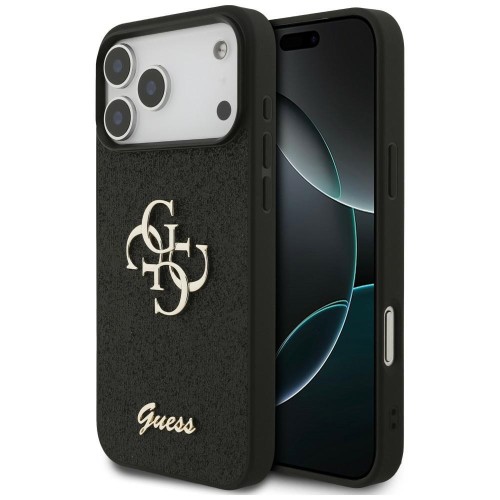 Etui Guess Fixed Glitter Big 4G do Apple iPhone 18 Pro Max / 17 Pro Max czarny