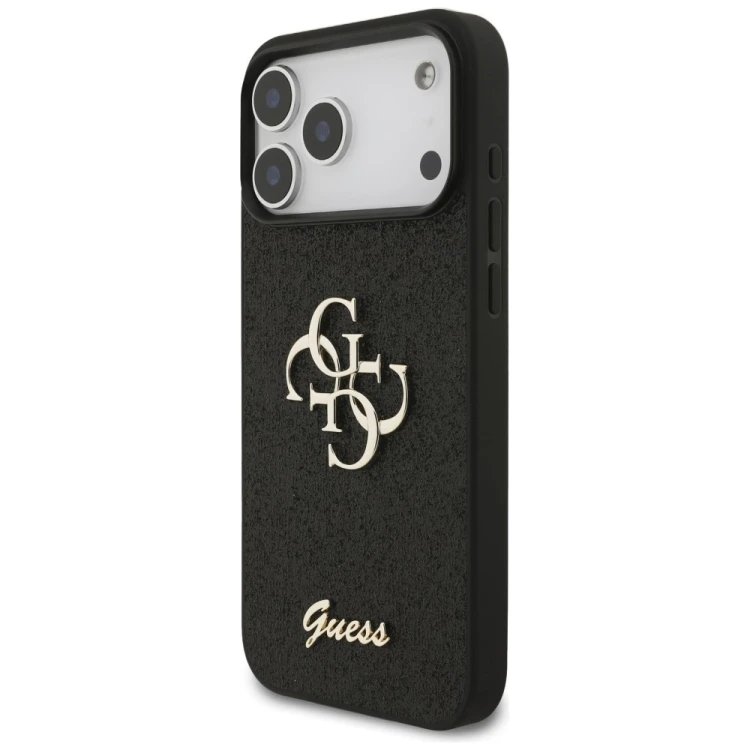 Etui Guess Fixed Glitter Big 4G do Apple iPhone 18 Pro Max / 17 Pro Max czarny