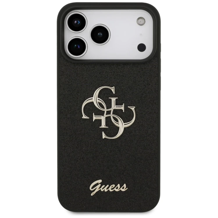 Etui Guess Fixed Glitter Big 4G do Apple iPhone 18 Pro Max / 17 Pro Max czarny