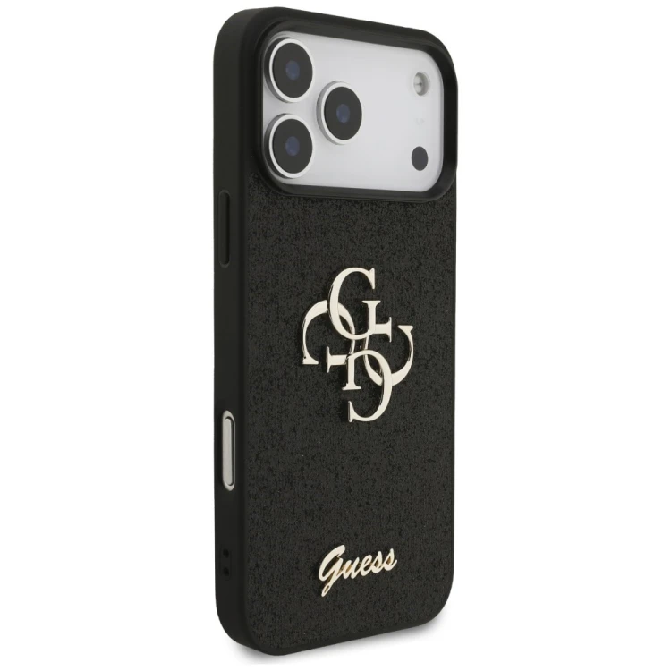 Etui Guess Fixed Glitter Big 4G do Apple iPhone 18 Pro Max / 17 Pro Max czarny