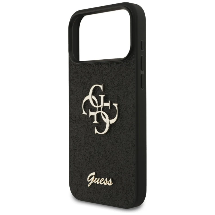 Etui Guess Fixed Glitter Big 4G do Apple iPhone 18 Pro Max / 17 Pro Max czarny