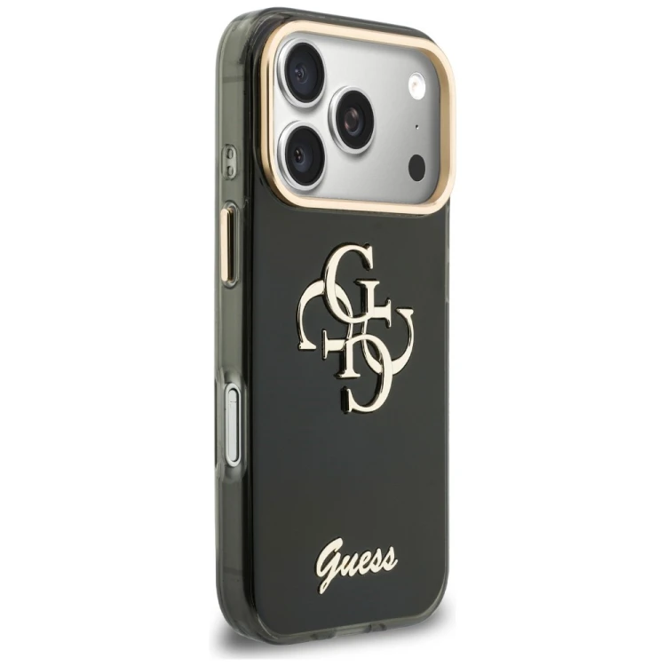 Etui Guess IML 4G Script Metal do Apple iPhone 18 Pro Max / 17 Pro Max czarny
