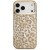 Etui Guess IML Leopard Glitter Triangle Logo MagSafe do Apple iPhone 18 Pro Max / 17 Pro Max brązowy