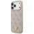 Etui Guess Leather 4G Triangle Strass MagSafe do Apple iPhone 18 Pro Max / 17 Pro Max różowy