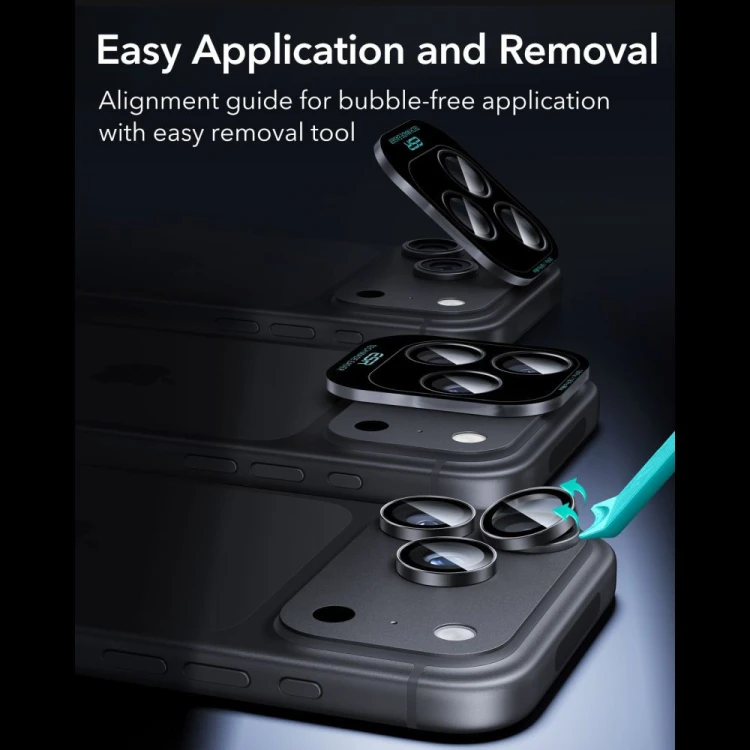 Osłona na aparat ESR Armorite Camera Protector do Apple iPhone 18 Pro / 18 Pro Max Black