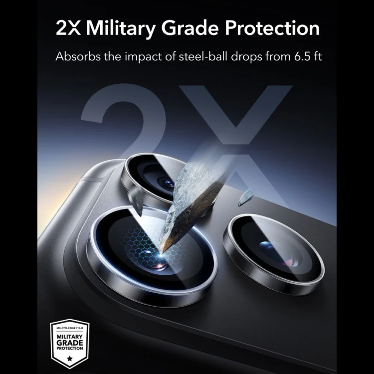 Osłona na aparat ESR Armorite Camera Protector do Apple iPhone 18 Pro / 18 Pro Max Clear