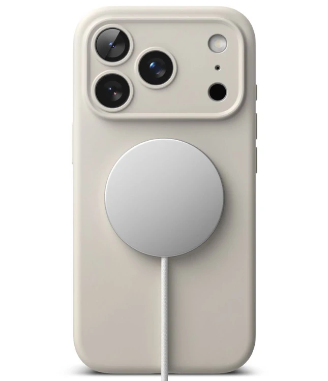 Etui Ringke Silicone Magnetic MagSafe do Apple iPhone 18 Pro Stone