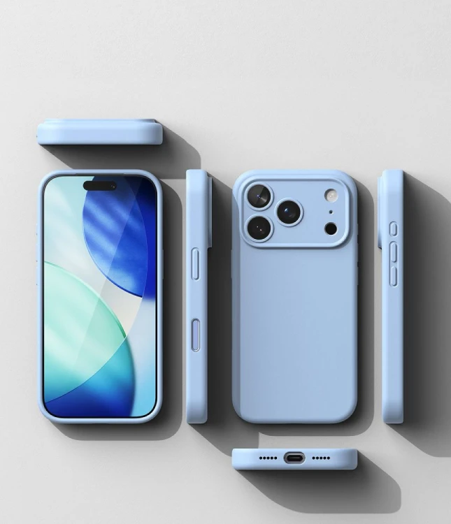 Etui Ringke Silicone Magnetic MagSafe do Apple iPhone 18 Pro Light Blue