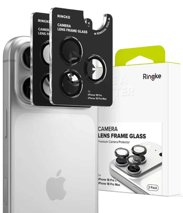 Osłona aparatu Ringke Camera Frame Protector do Apple iPhone 18 Pro / 18 Pro Max Black [2 PACK]
