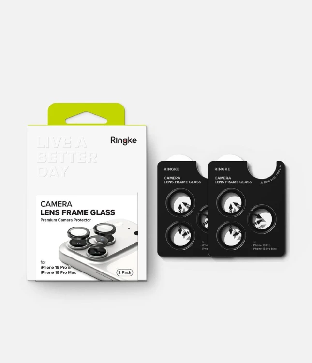 Osłona aparatu Ringke Camera Frame Protector do Apple iPhone 18 Pro / 18 Pro Max Black [2 PACK]