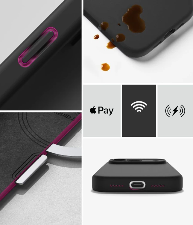 Etui Ringke Silicone Magnetic MagSafe do Apple iPhone 18 Pro Max Black