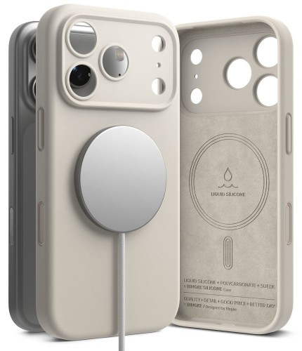 Etui Ringke Silicone Magnetic MagSafe do Apple iPhone 18 Pro Max Stone