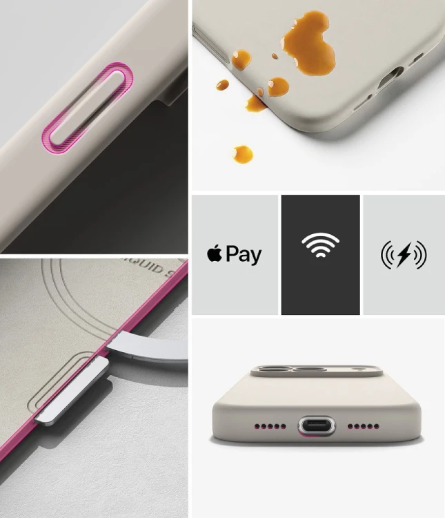 Etui Ringke Silicone Magnetic MagSafe do Apple iPhone 18 Pro Max Stone