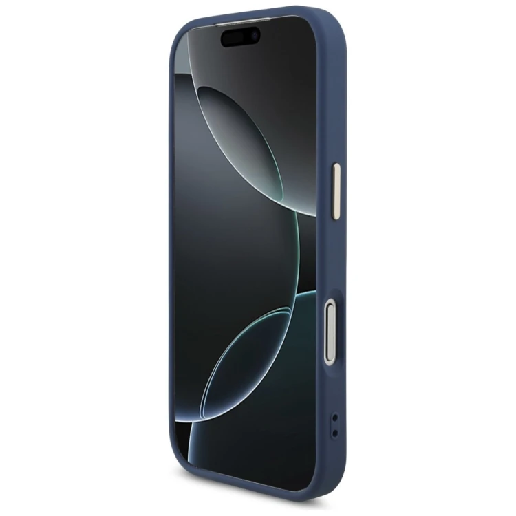 Etui Guess 4G Big 4G Classic Logo do Apple iPhone 18 Pro / 17 Pro niebieski złoty