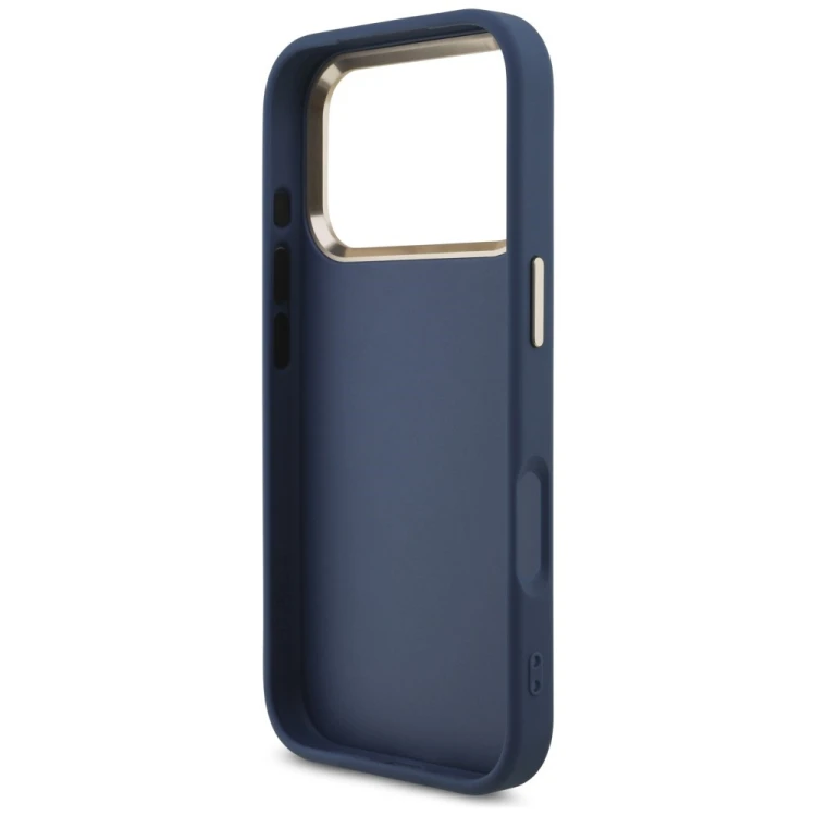 Etui Guess 4G Big 4G Classic Logo do Apple iPhone 18 Pro / 17 Pro niebieski złoty