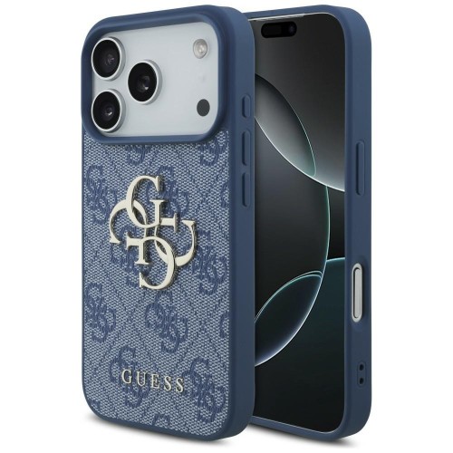 Etui Guess 4G Big Logo do Apple iPhone 18 Pro / 17 Pro niebieski