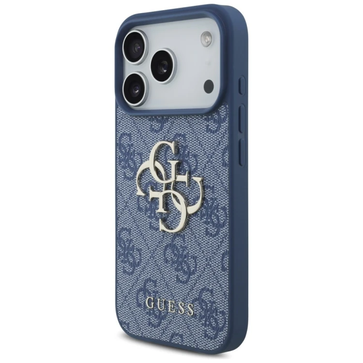 Etui Guess 4G Big Logo do Apple iPhone 18 Pro / 17 Pro niebieski