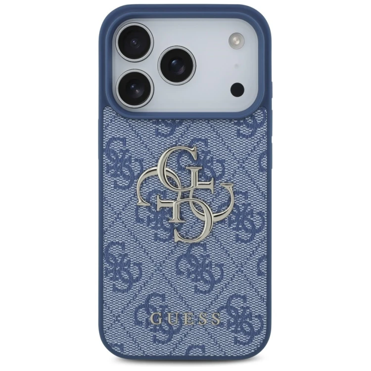 Etui Guess 4G Big Logo do Apple iPhone 18 Pro / 17 Pro niebieski