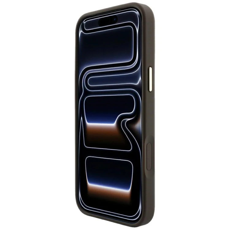 Etui Guess 4G with Stripe Round and Classic Logos MagSafe do Apple iPhone 18 Pro / 17 Pro brązowy