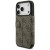 Etui Guess Book 4G Metal Logo do Apple iPhone 18 Pro / 17 Pro brązowy